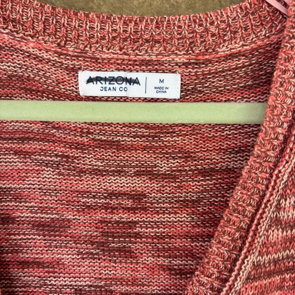 Arizona Jean Company Red Cropped Cardigan‎ Sweater - Picture 5 of 5